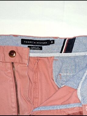 Tommy Hilfiger Mens Salmon Pink Classic Fit Shorts 36